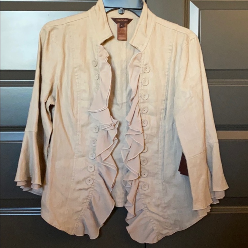 NWT Tan Linen jacket